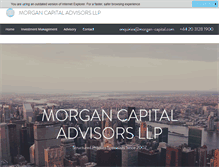 Tablet Screenshot of morgan-capital.com